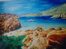 Sardegna-Cala Coticcio 60x40 olio