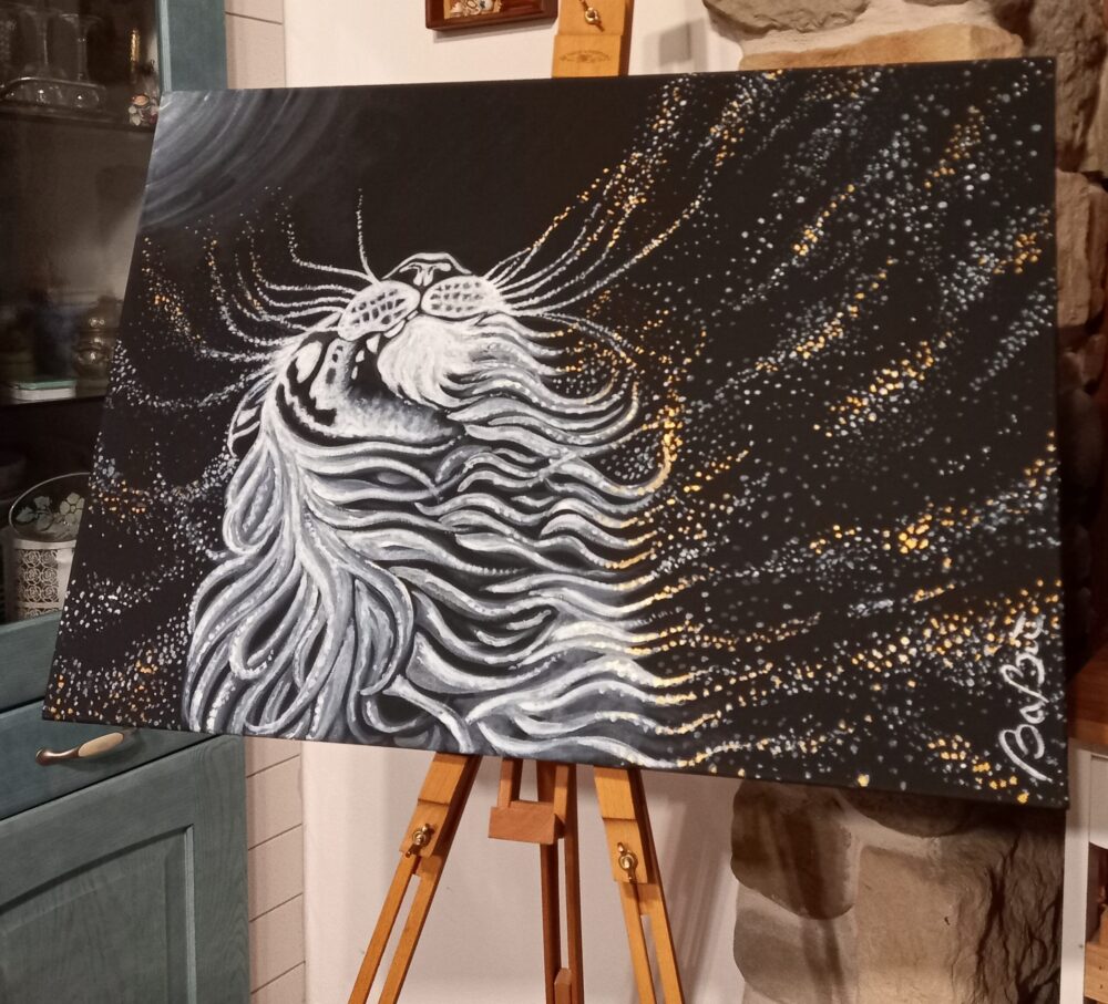 Tigre stellata - dipinto artista Barbara Benvegnu su mediajob